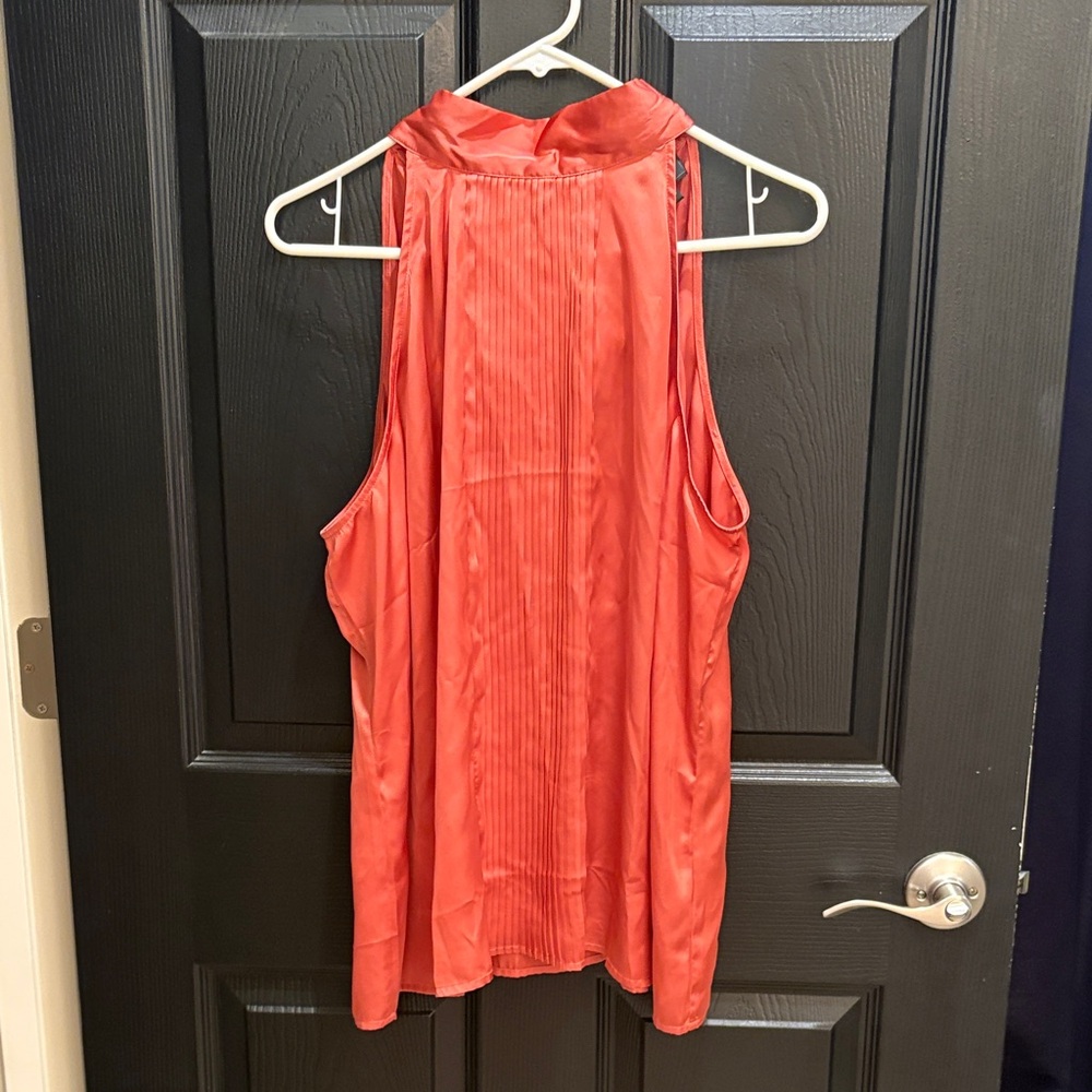 Belldini Vibrant Orange Halter Blouse